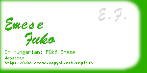 emese fuko business card
